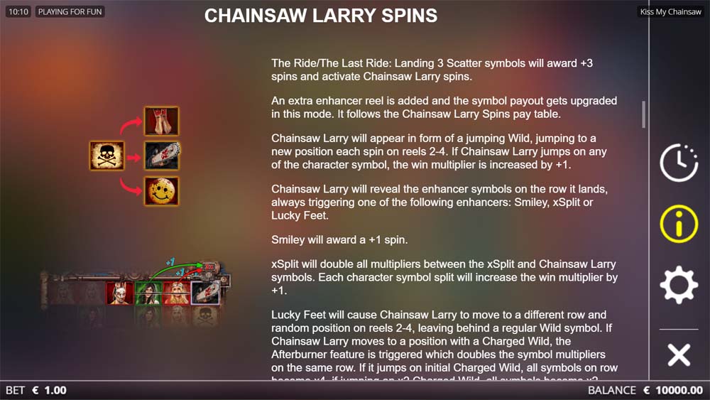 Kiss My Chainsaw Slot Free Spins