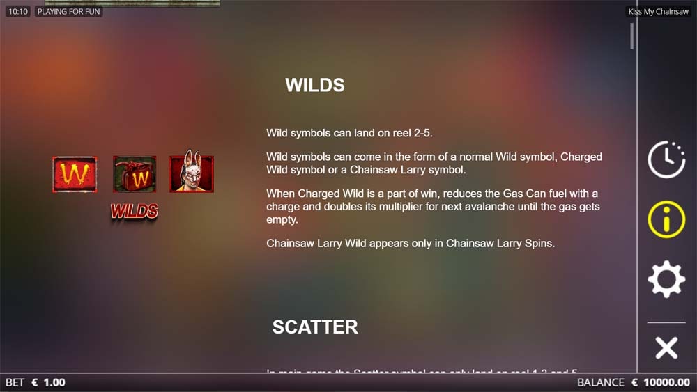 Kiss My Chainsaw Slot Wilds