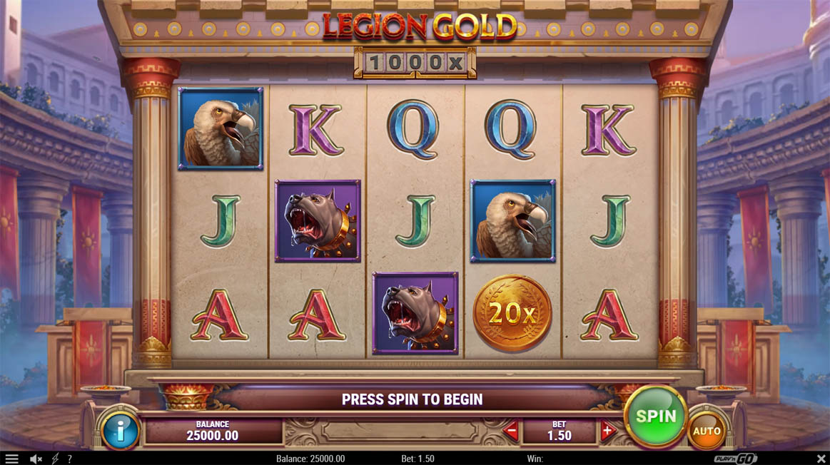 Legion Gold Slot Reels