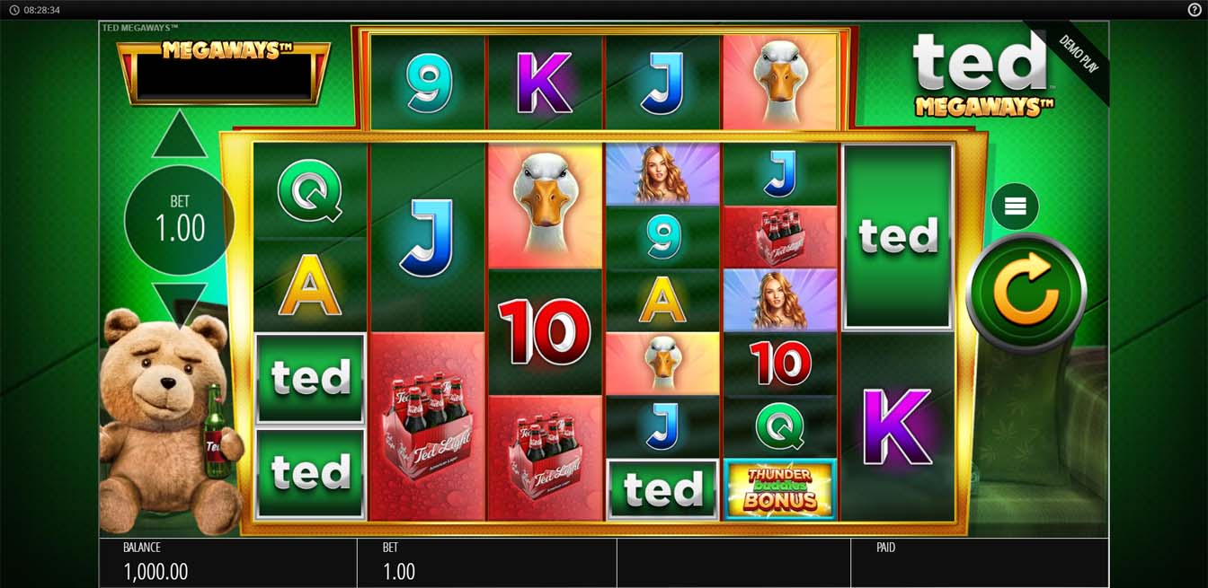 Ted Megaways Slot Reels