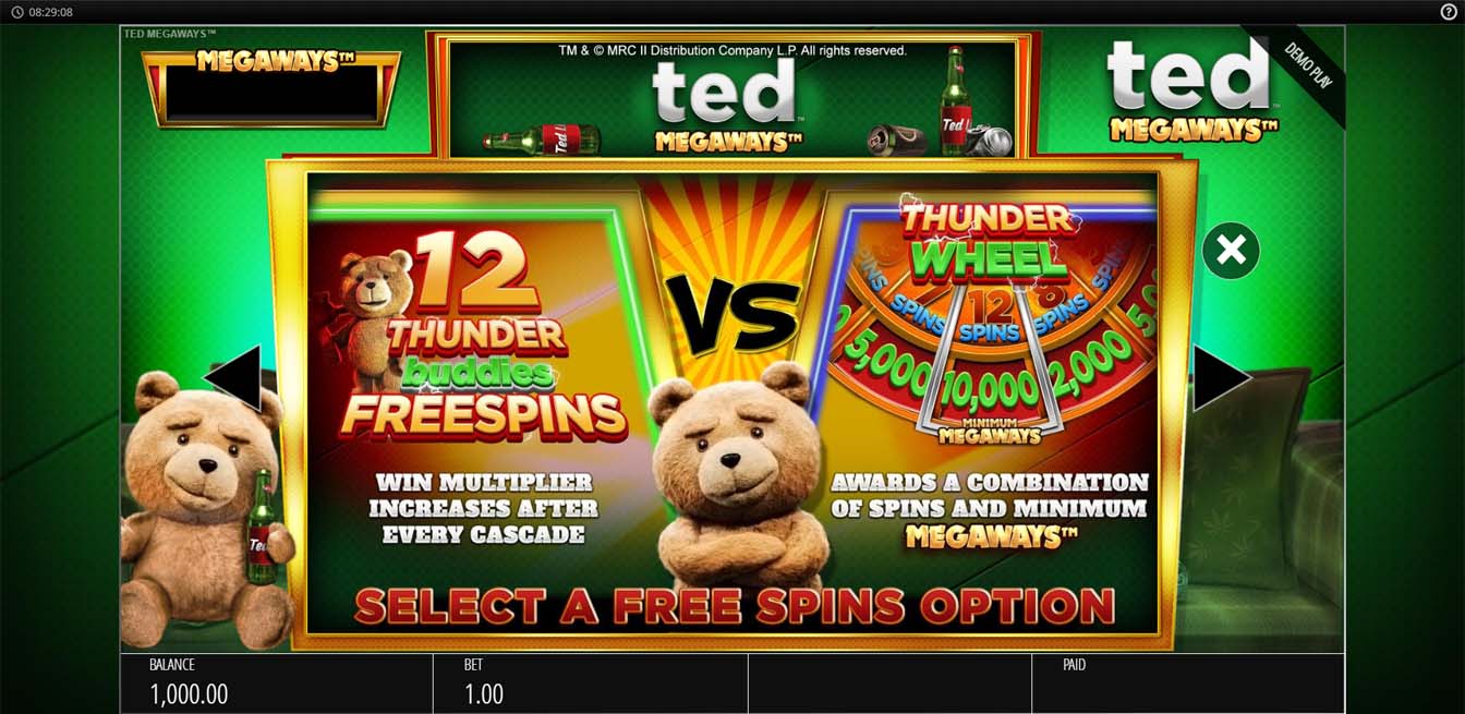 Ted Megaways Slot Thunder Buddies
