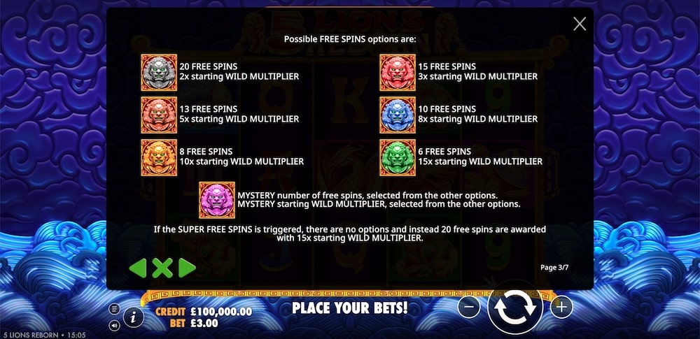 5 Lions Reborn Slot Game