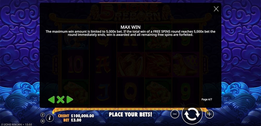 5 Lions Reborn Slot Game