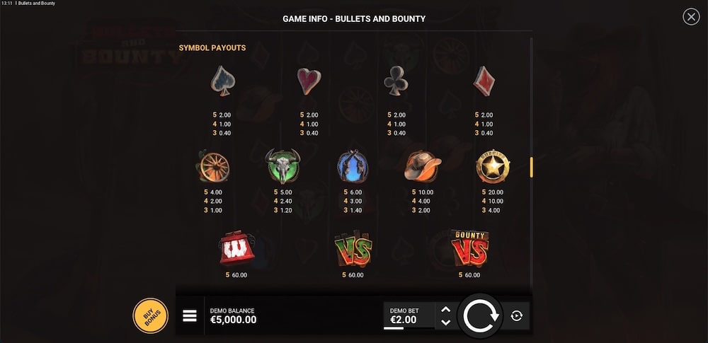Bullets and Bounty Slot Game