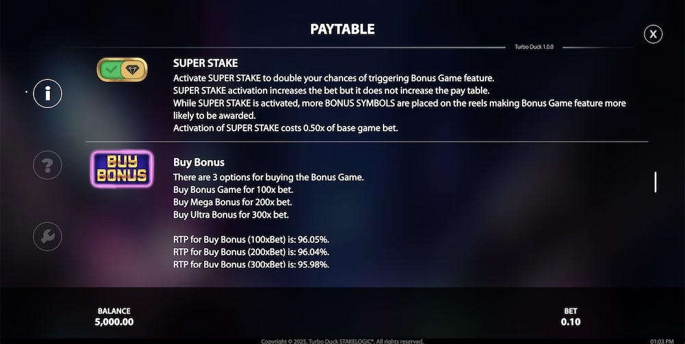 Turbo Duck Slot Game